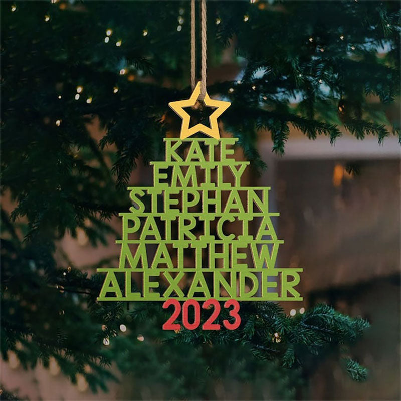 Family Christmas Ornament - Personalized Ornament With Names