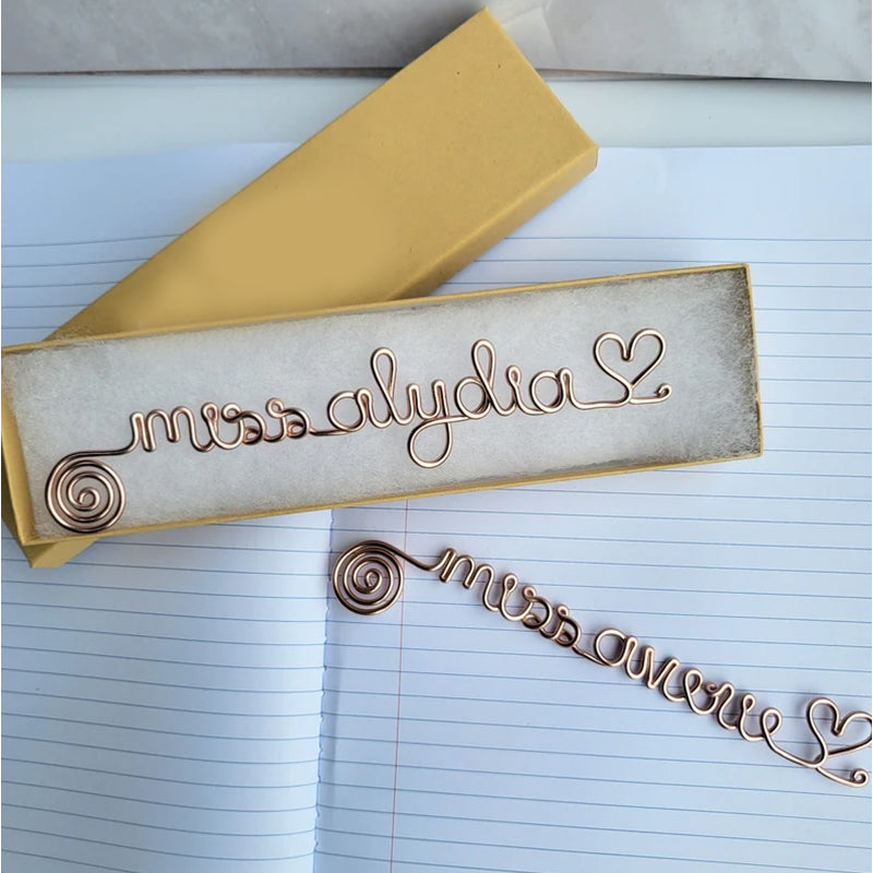Unique Handmade Custom Bookmark, back to school gift, Teacher Appreciation, Client Gifts