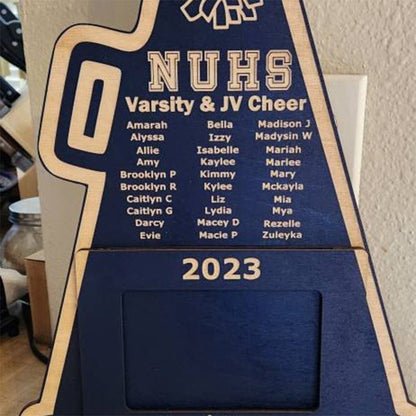 CHEERLEADING COACH GIFT + Personalized Cheerleader Coach Plaque Photo Frame