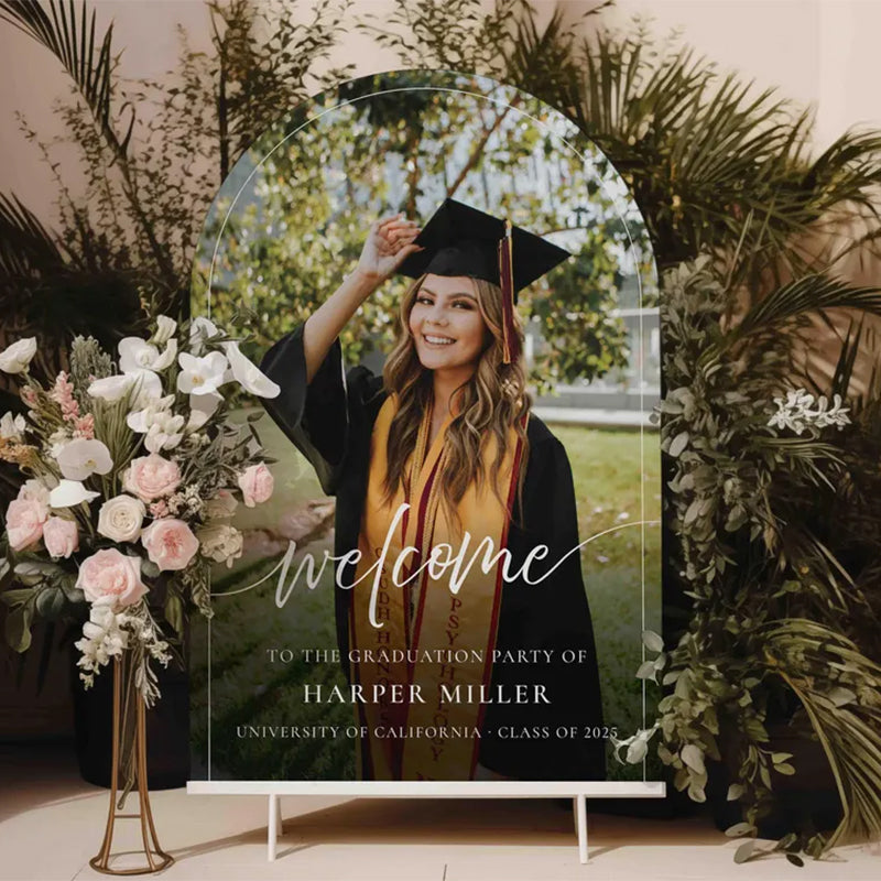 Acrylic Graduation Party Sign | Custom Graduation Sign