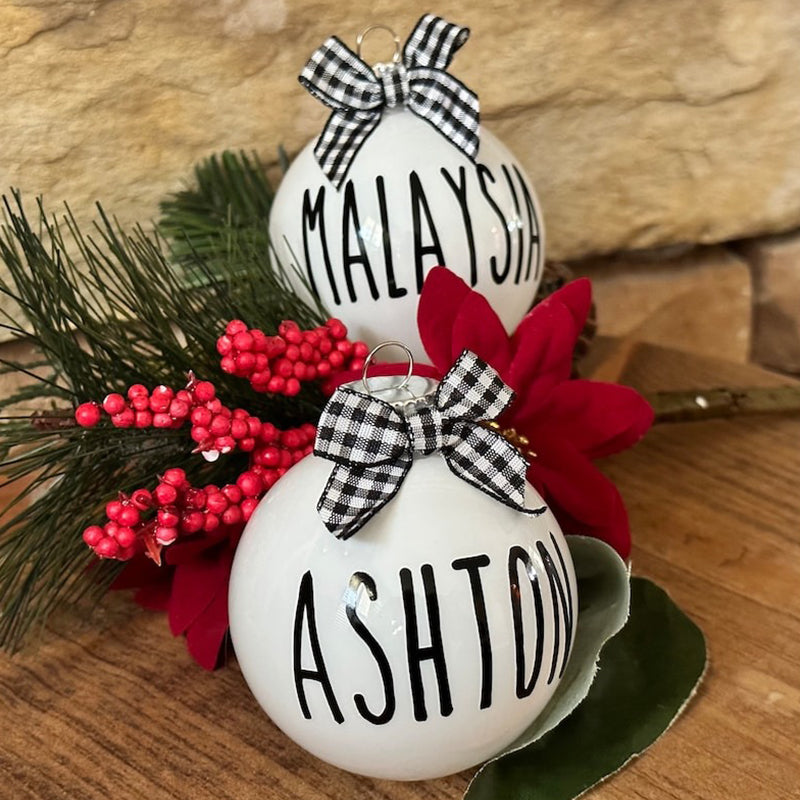 Christmas Ornaments, Personalized Christmas Ornaments