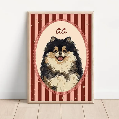 Mini Custom Watercolor Pet Portrait, Dog Portraits from Photos, Pet Memorial Art