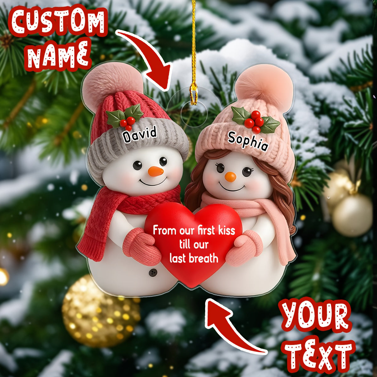 [Personalised Christma Ornament] Personalized Christmas Ornament