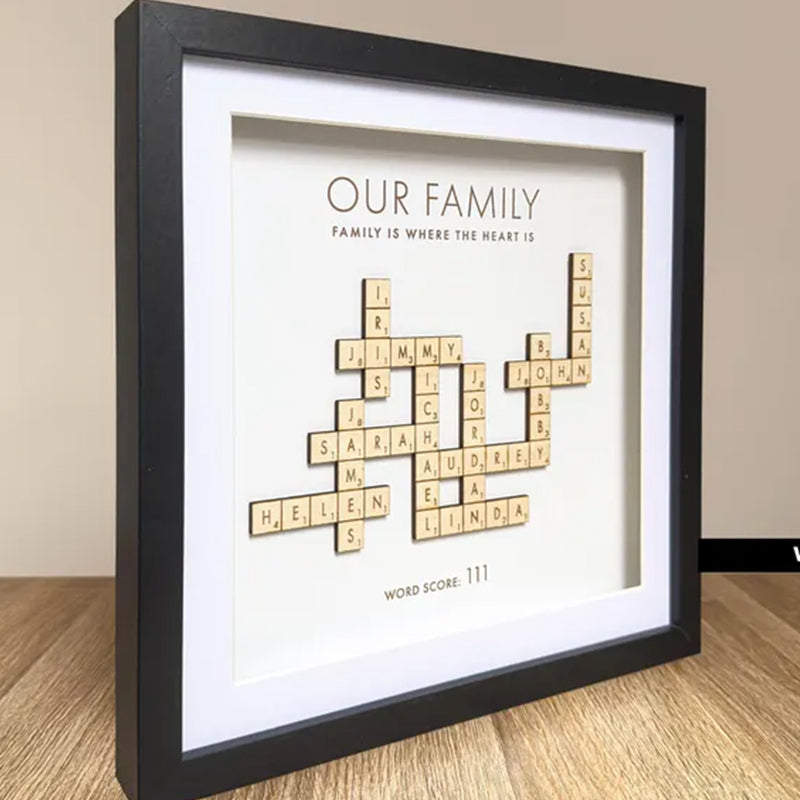 Mothers Day Presents Scrabble Frame Family Tree Personalized Decor Gift
