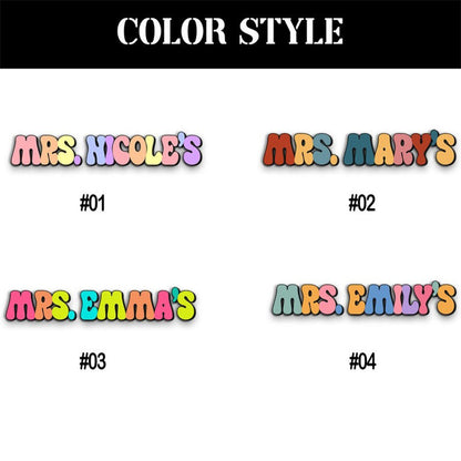Cusstom Teacher Name Doorframe Corner Sign