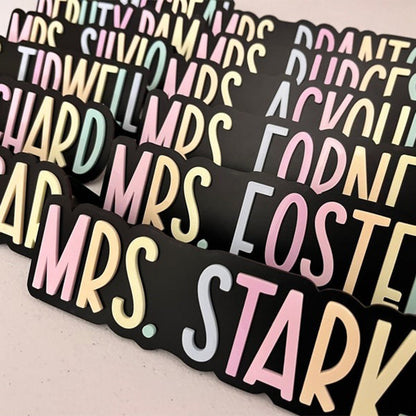Teacher Desk Nameplate