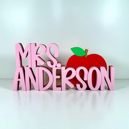 Personalized Desk Name Plate, Teacher Name Sign, Office Gifts for Boss Coworkers