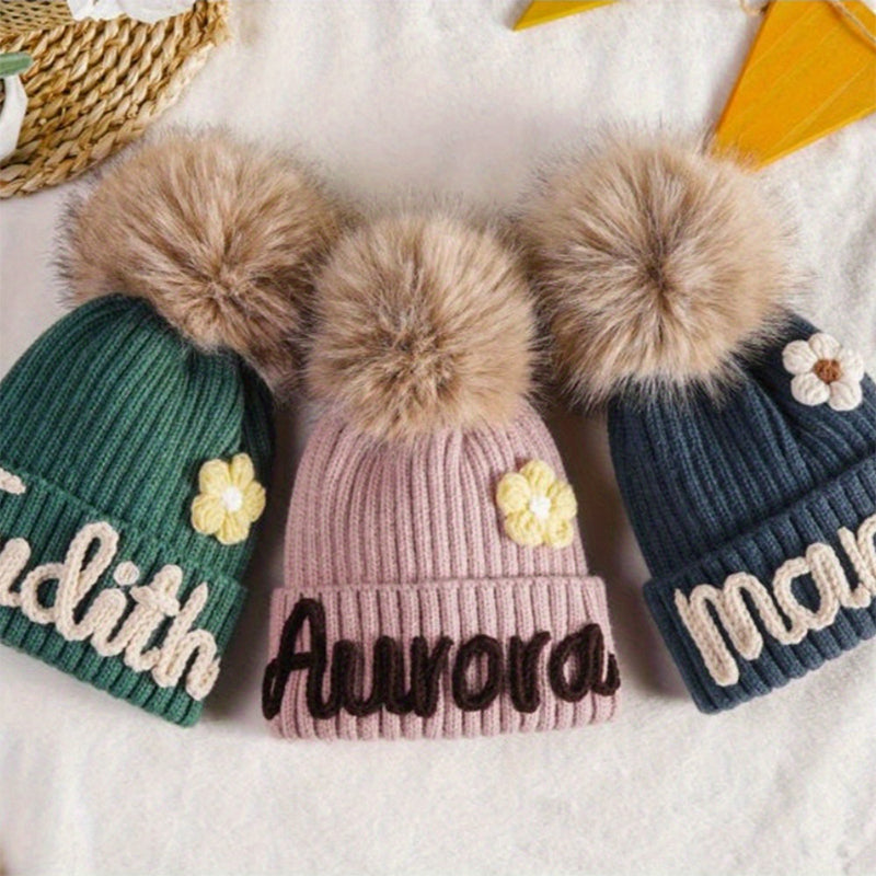 Personalized Embroidered Name Beanie Hat