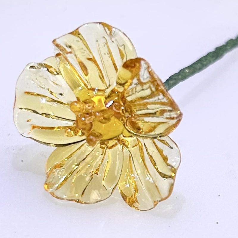 Glass Birth Month Flowers, Birth Flower Bouquet