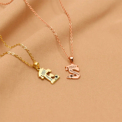 Personalized Graduation Name Necklace, 2025 Bachelor Cap Necklace