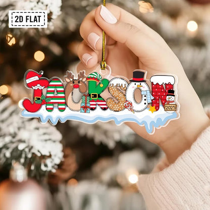 Custom Name Ornaments, Christmas Gift, New Baby Ornament