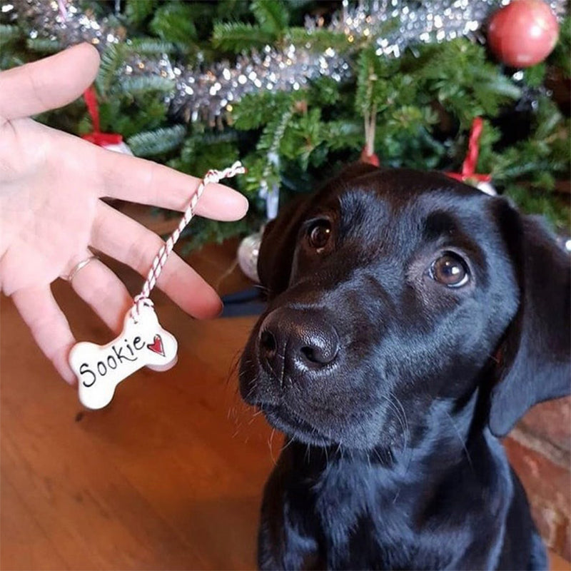 Dog Christmas decoration, personalised Christmas decoration