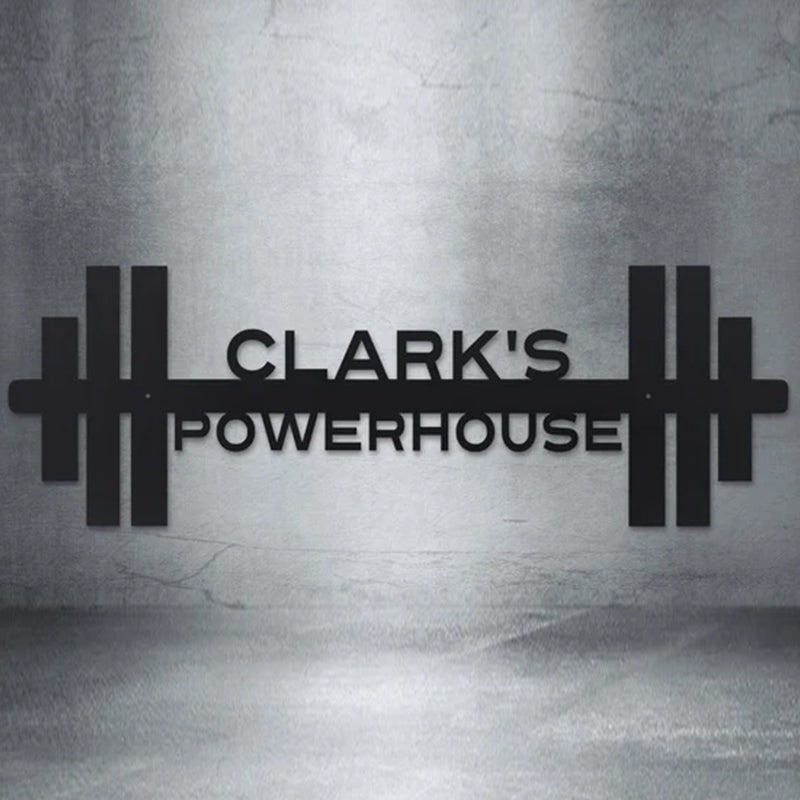 Personalized Home Gym Sign - Work Out - Custom Gym Sign
