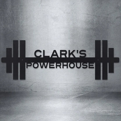 Personalized Home Gym Sign - Work Out - Custom Gym Sign