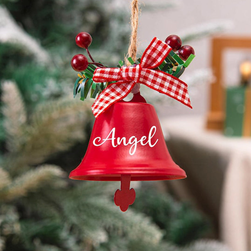 Personalized Christmas Jingle Bell, Custom Christmas Bell, Bell Ornament