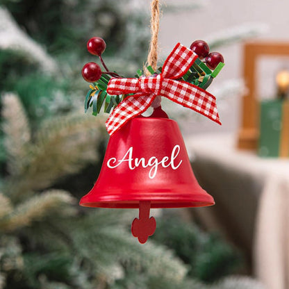 Personalized Christmas Jingle Bell, Custom Christmas Bell, Bell Ornament