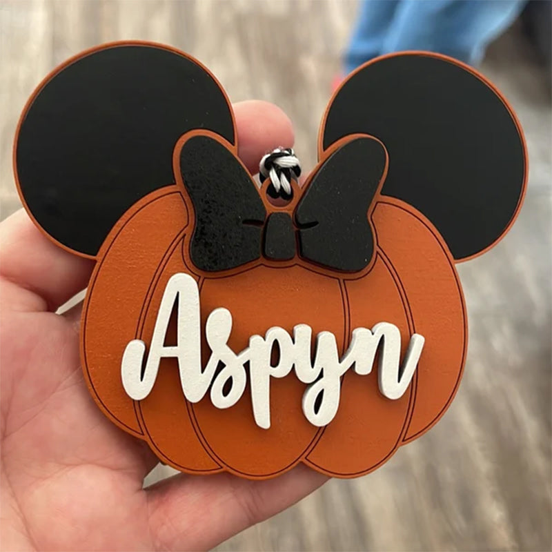 Pumpkin Mouse Name Tags Halloween Basket Tags