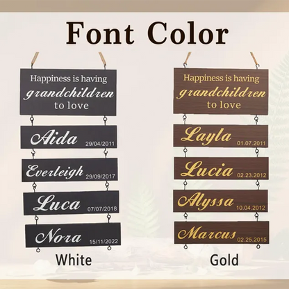 Grandchildren Sign,Personalized Grandparent Sign