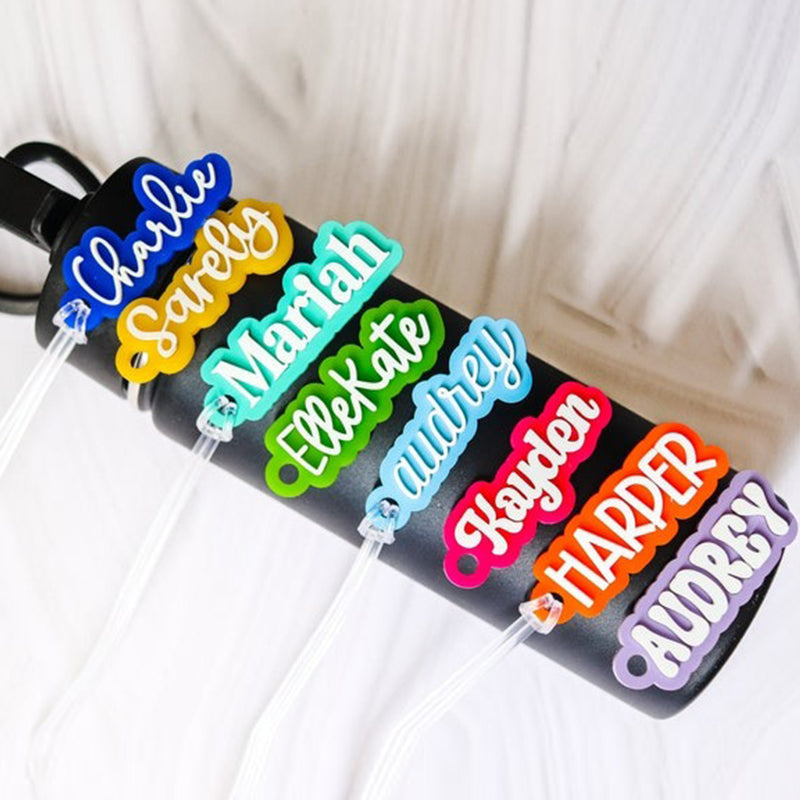 Custom Name Water Bottle Tag, Backpack Name Tag