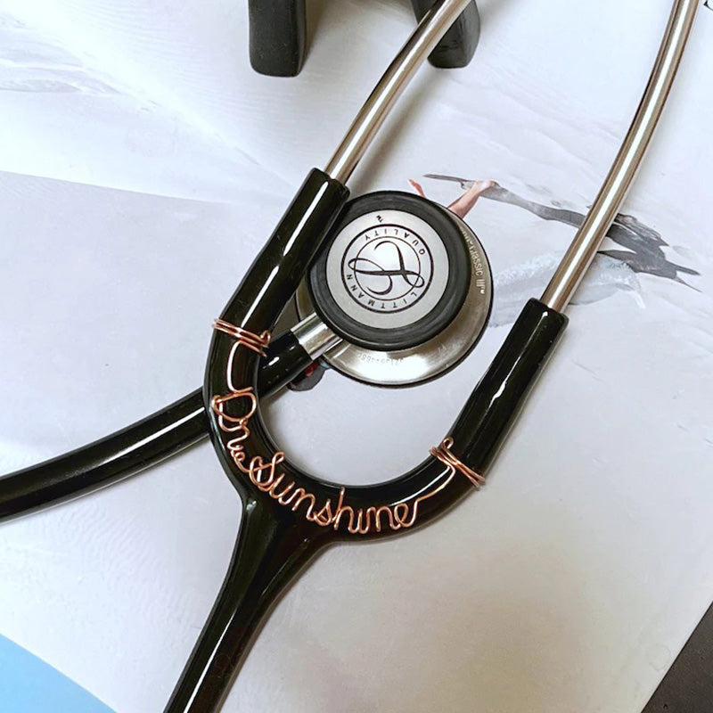 Customized stethoscope name tag, stethoscope charm