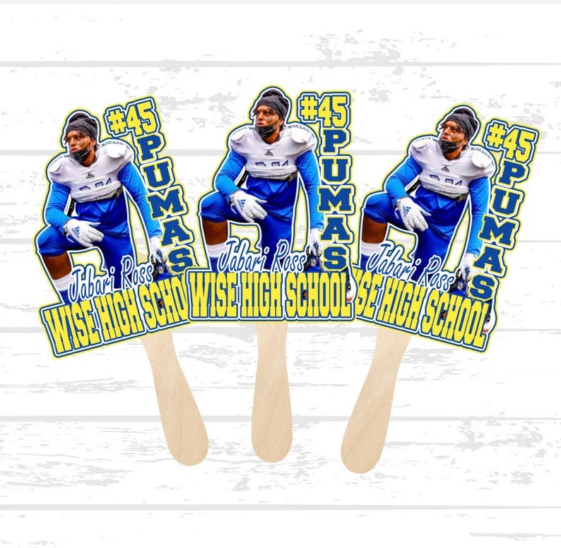 Personalized fan, custom handheld fan, homecoming game fan, sports fan,Graduation Gift