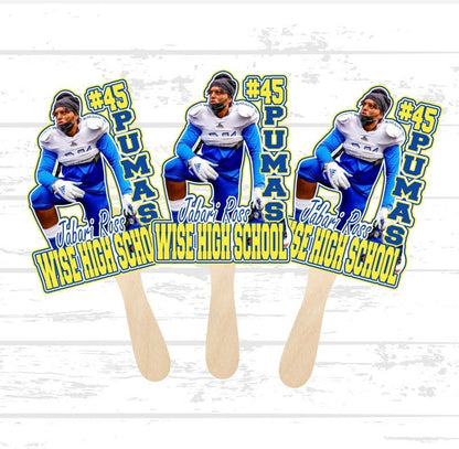 Personalized fan, custom handheld fan, homecoming game fan, sports fan,Graduation Gift