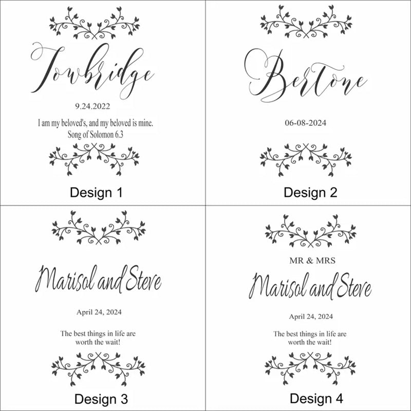 Engraved Wedding Frame, Glass Frame For Wedding Souvenirs