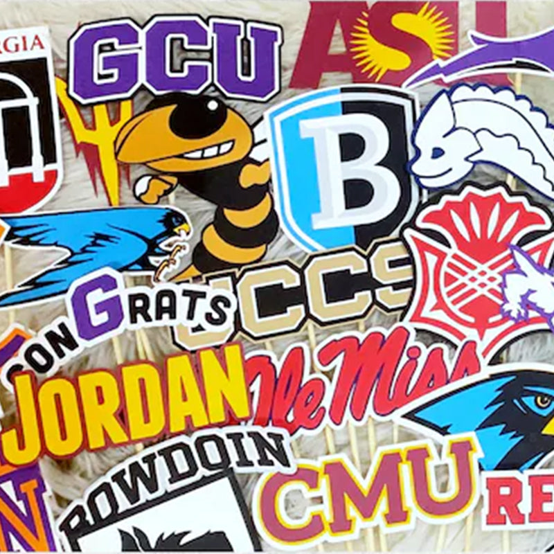 Custom University Centerpiece Sticks- Colors & Logo Graduation Gift