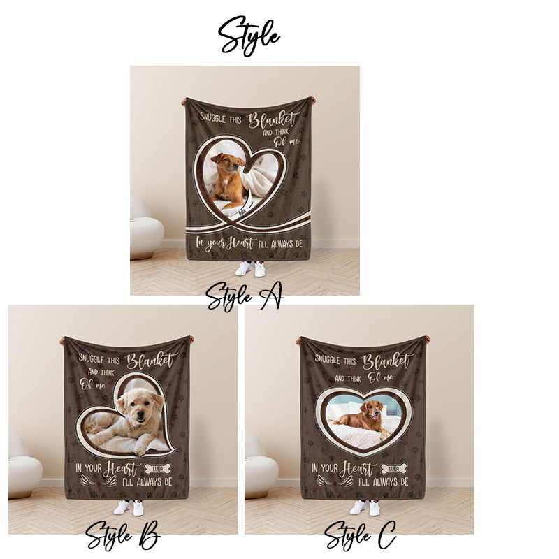 Personalized Dog Photo Blanket, Pet Blanket with Pictures, Pet Memorial Gifts