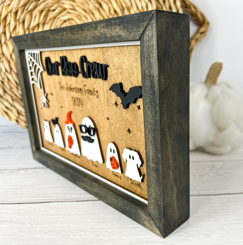 Personalized Ghost Family Sign,  Ghost Shapes, and Accessories