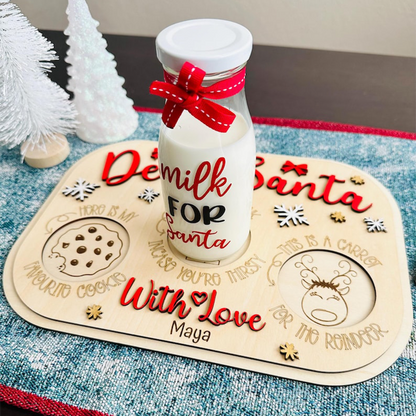 Personalized Santa Cookie Tray
