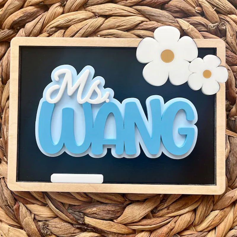 Personalized Teacher Desk Name Plate, Teacher Appreciation Gift