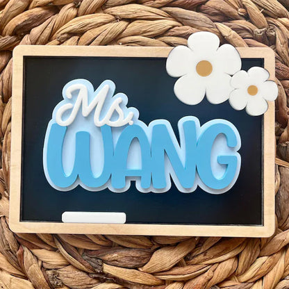 Personalized Teacher Desk Name Plate, Teacher Appreciation Gift