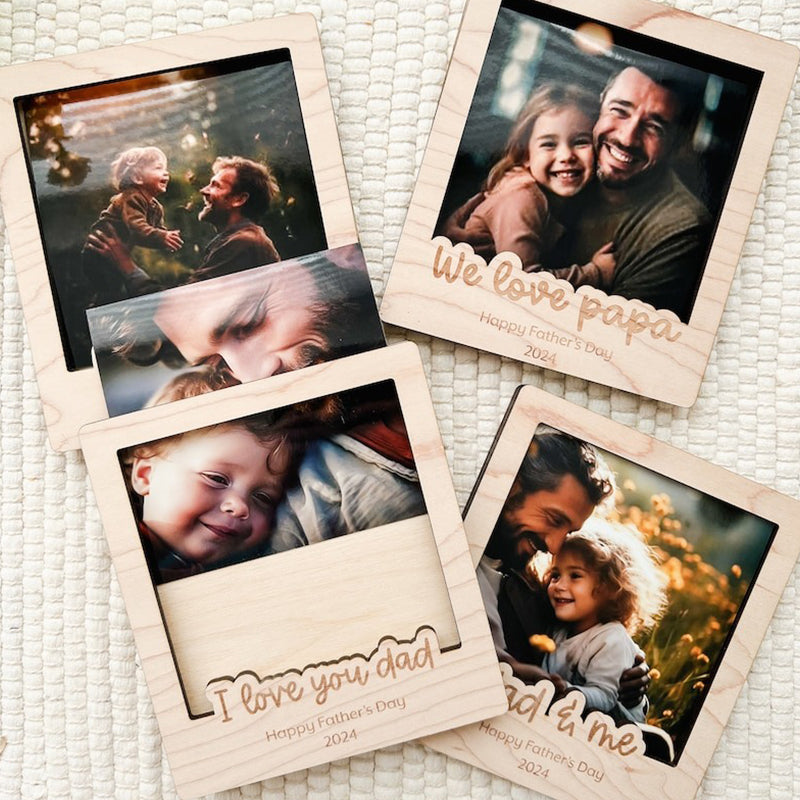 Personalized Fridge Magnet, Custom Photo Frame, Father’s Day Frame