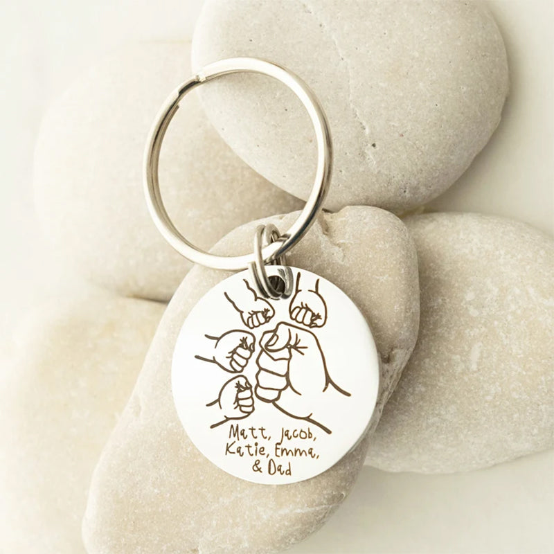 Gifts for Dad, Daddy Dad Gifts, Fathers Day Gift Daddy Keyring