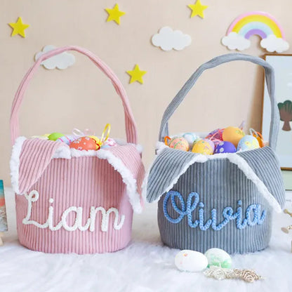 Personalized Easter Basket,Corduroy Basket