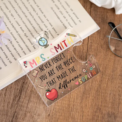 Teacher Appreciation Gift, Custom Thank You Teachers Plaque