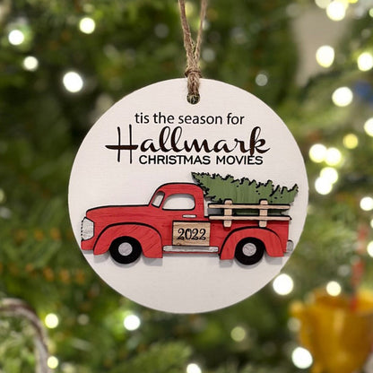 Custom wooden ornament, Hallmark ornament
