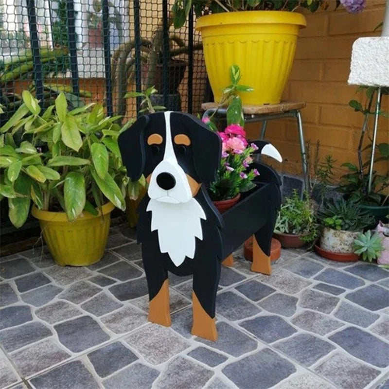 Dog Cat Pet Organizer Patio Indoor Outdoor Wood Planter