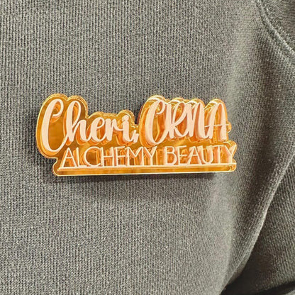 Acrylic Name Tag. Magnetic Name Badge. Company Gift