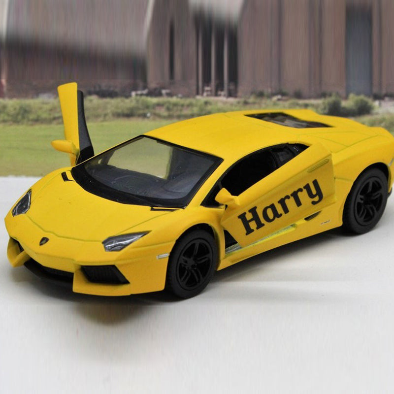 PERSONALISED NAME Gift Toy Car Boys Dad Grandad Brother Husband Father Diecast Model Birthday Gift