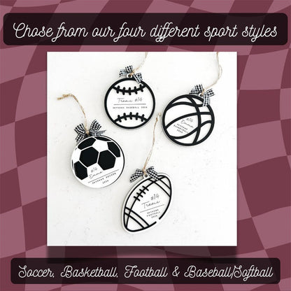 Custom Sports Ball Ornaments | Personalized Ornaments