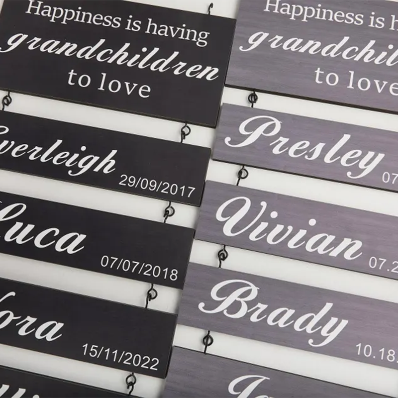 Grandchildren Sign,Personalized Grandparent Sign