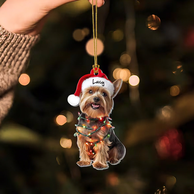 Custom Dog Yorkie Ornament