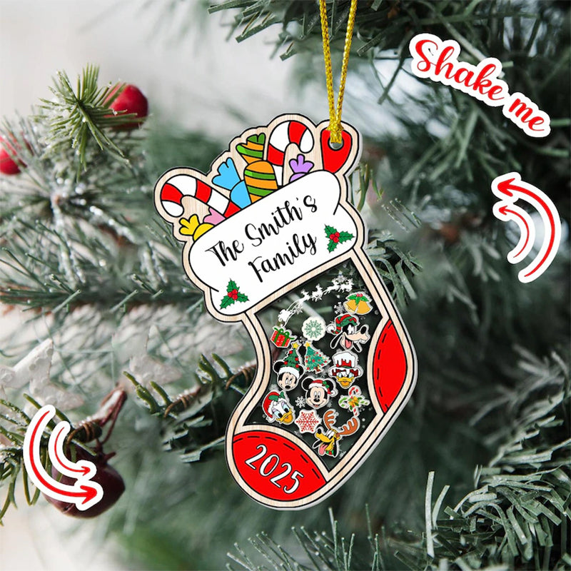 Personalized Family Christmas Stockings Ornament