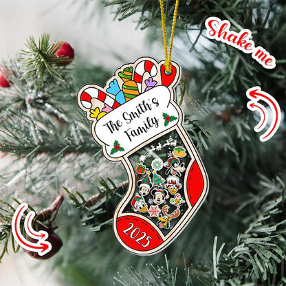 Personalized Family Christmas Stockings Ornament