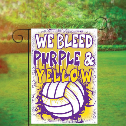 Volleyball Garden Flag with Custom Team Colors