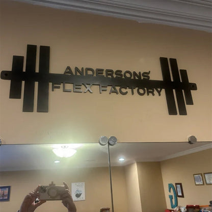 Personalized Home Gym Sign - Work Out - Custom Gym Sign
