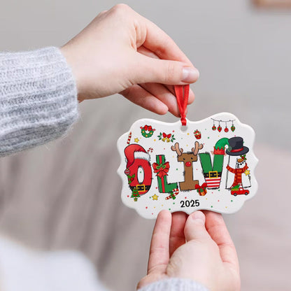 BULK DISCOUNT Custom Name Ornament for Kids