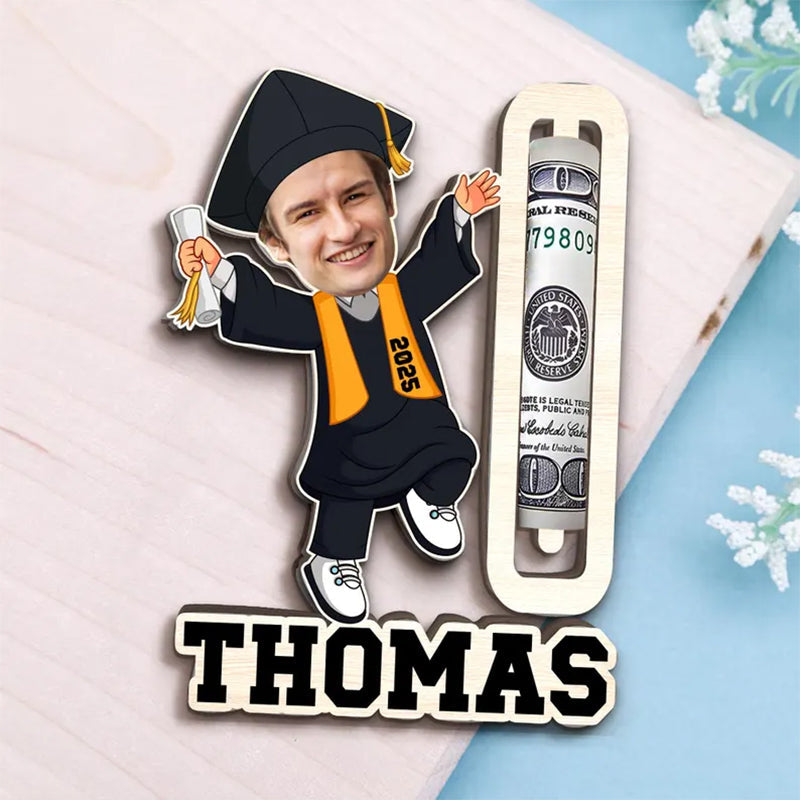 Personalized Graduation Gift, Custom Photo Graduation Money Holder